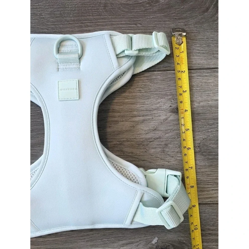 EUC Maxbone L Dog Double Panel Harness Mint Green Adjustable Mesh Line MSRP $55